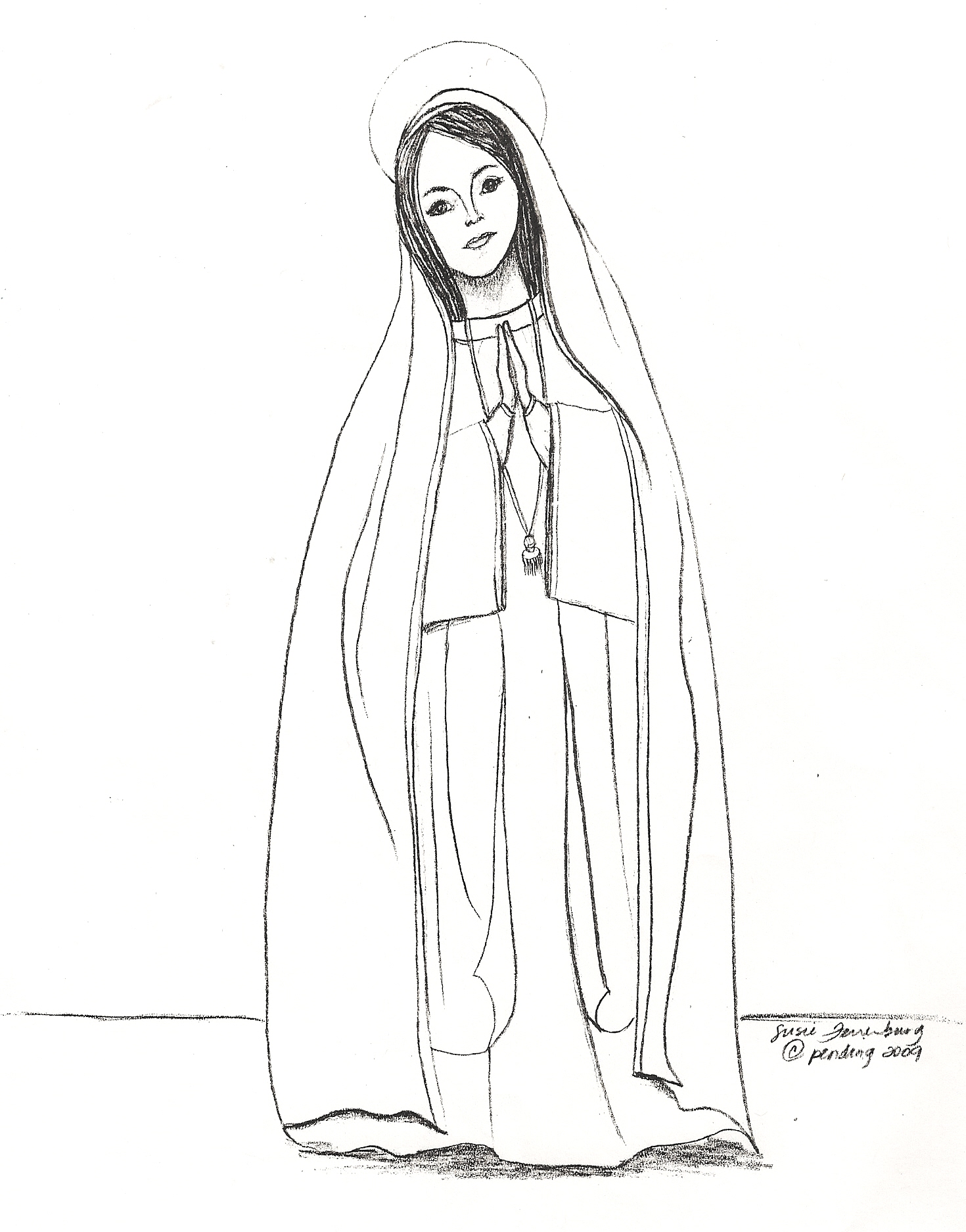 printable coloring pages on mary - photo #3